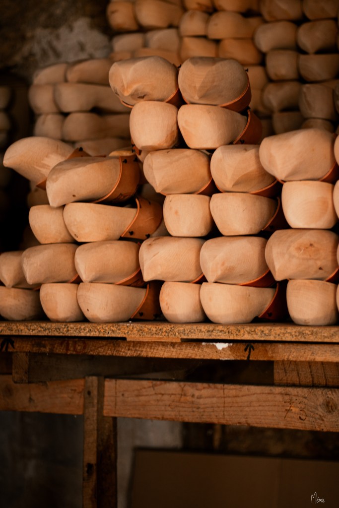 Les sabots dans l'atelier